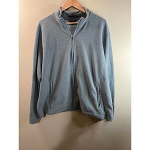L.L.Bean Cozy Fleece Jacket‎ Gray Zip-Up Outdoor Casual Wear